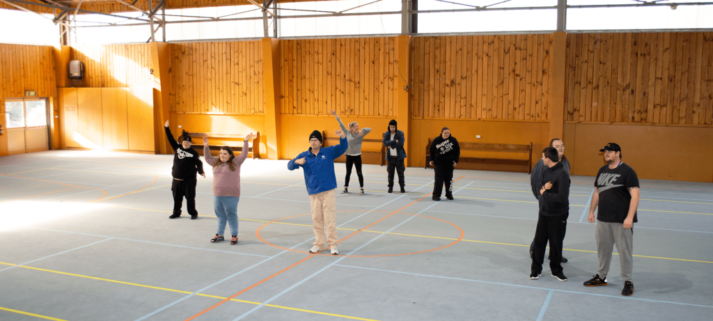 mac program kids with disabilities dancing to music