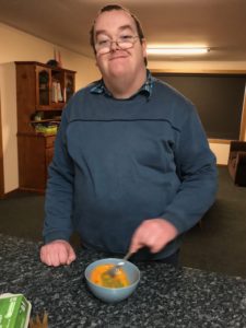 Disability person learning about independent living